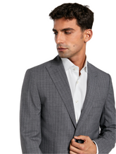 Slim fit business pinstripe suit